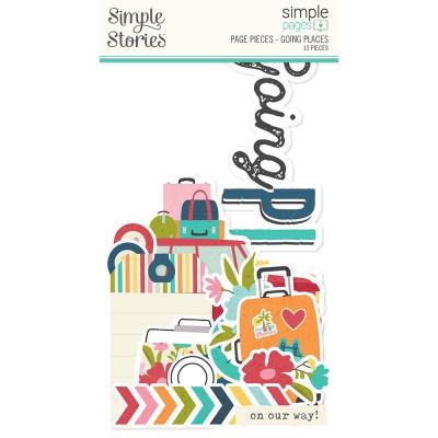 Simple Stories Simple Pages Pieces Die Cuts -  Going Places